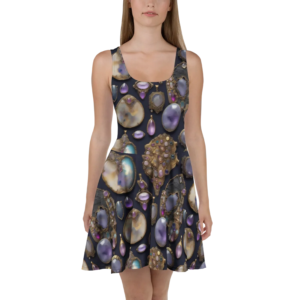 Amethyst Reliquary on Skater Dress — Front