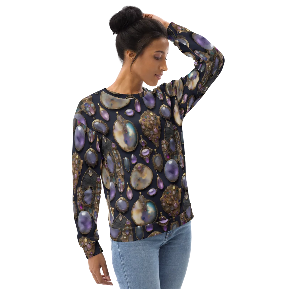 Amethyst Reliquary on Sweatshirt — Right Front