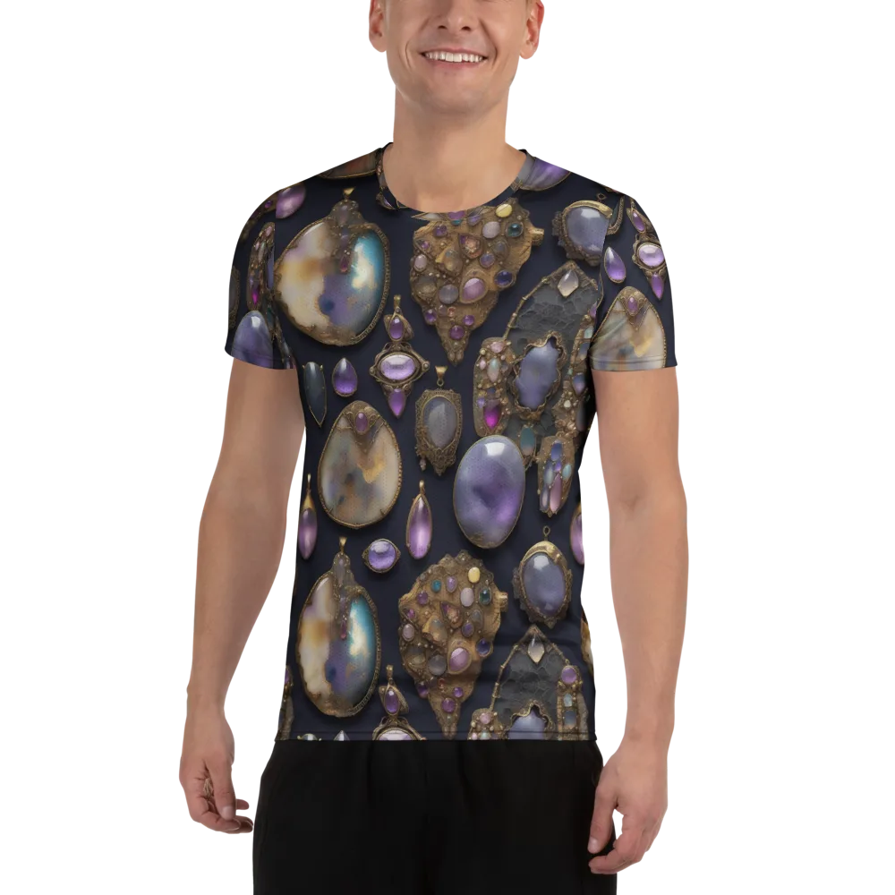 Amethyst Reliquary on Men's Athletic T-Shirt — Front