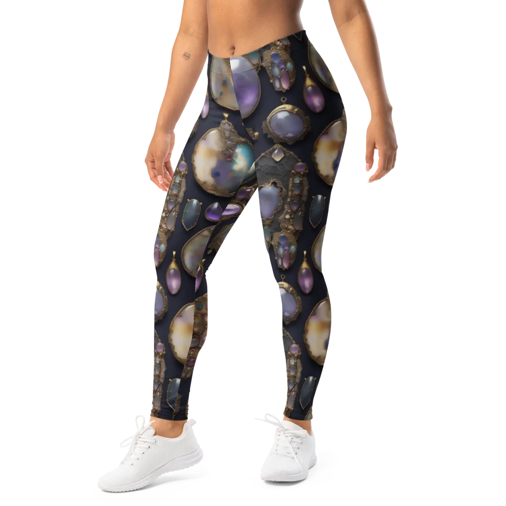 Amethyst Reliquary on Leggings — Left Front