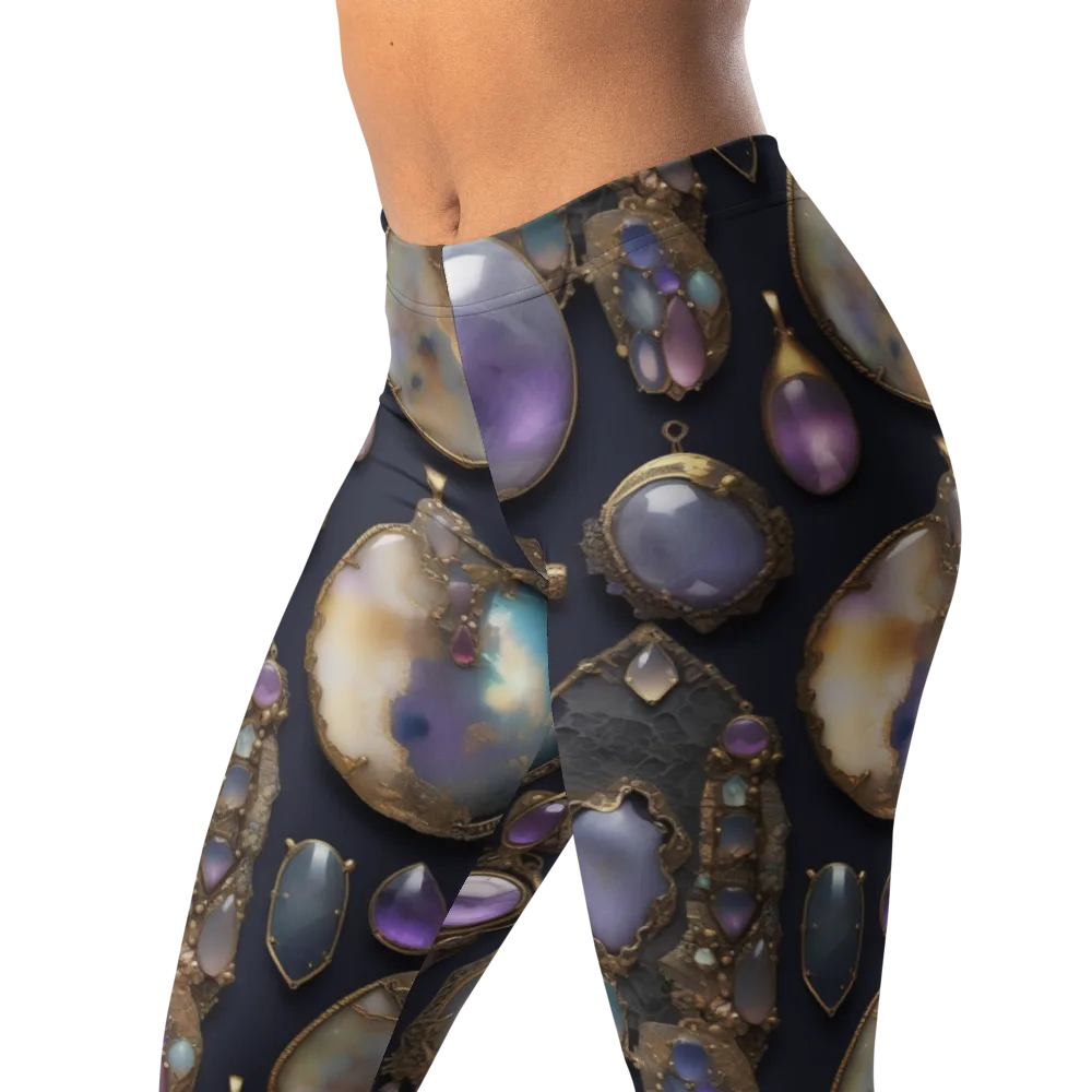 Amethyst Reliquary on Leggings — Left Front