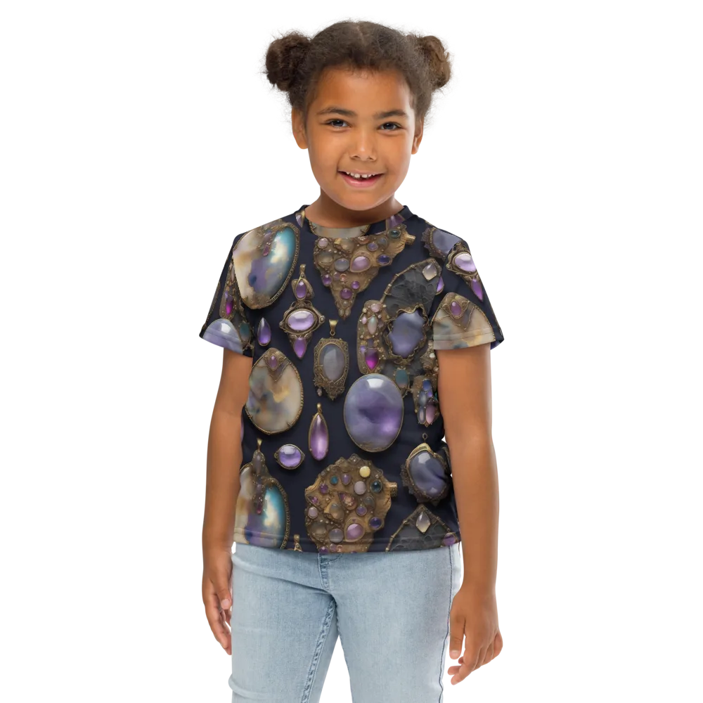 Amethyst Reliquary on Kids Crew Neck T-Shirt — Front