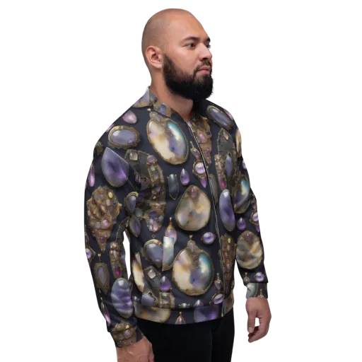 Amethyst Reliquary on a Bomber Jacket