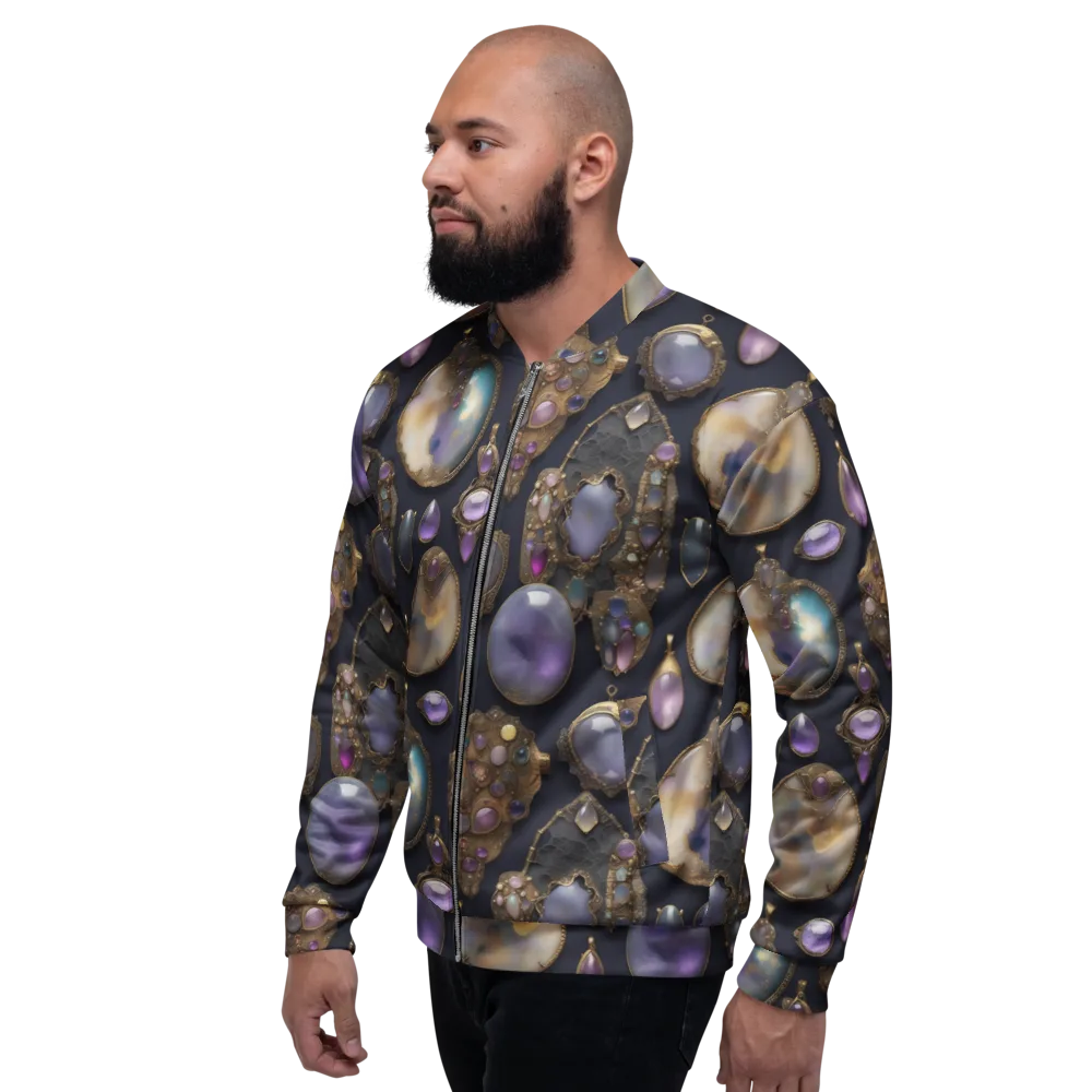 Amethyst Reliquary on Bomber Jacket — Left