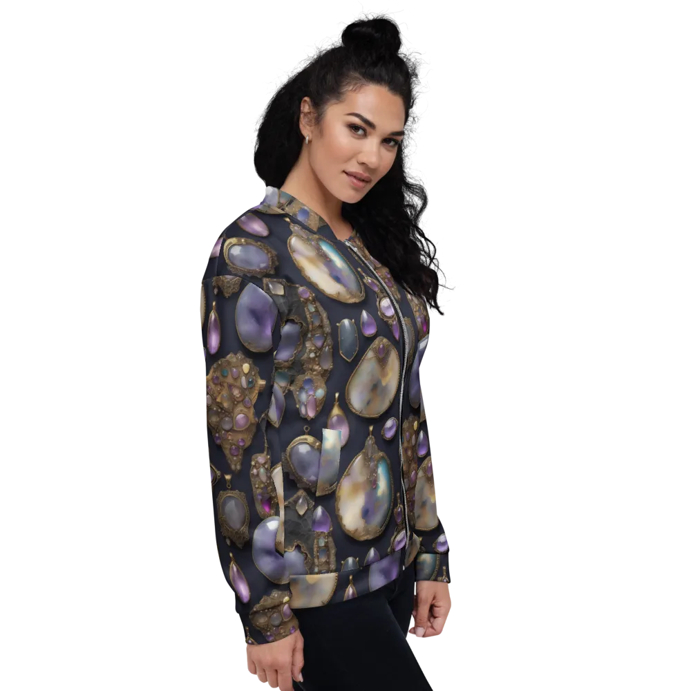 Amethyst Reliquary on Bomber Jacket — Right