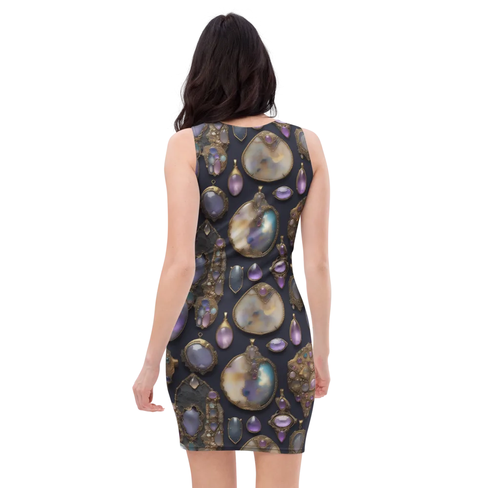 Amethyst Reliquary on Bodycon Dress — Back