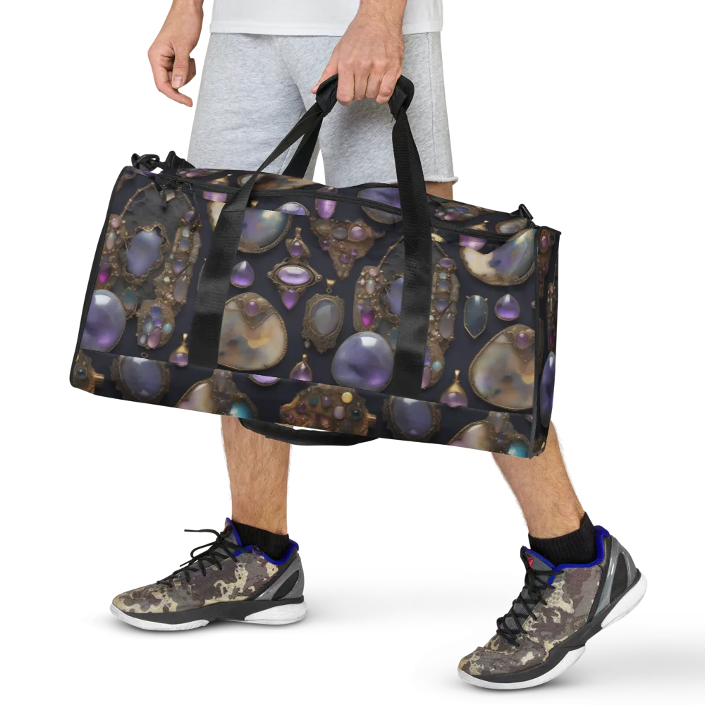 Amethyst Reliquary on Duffle Bag — Front