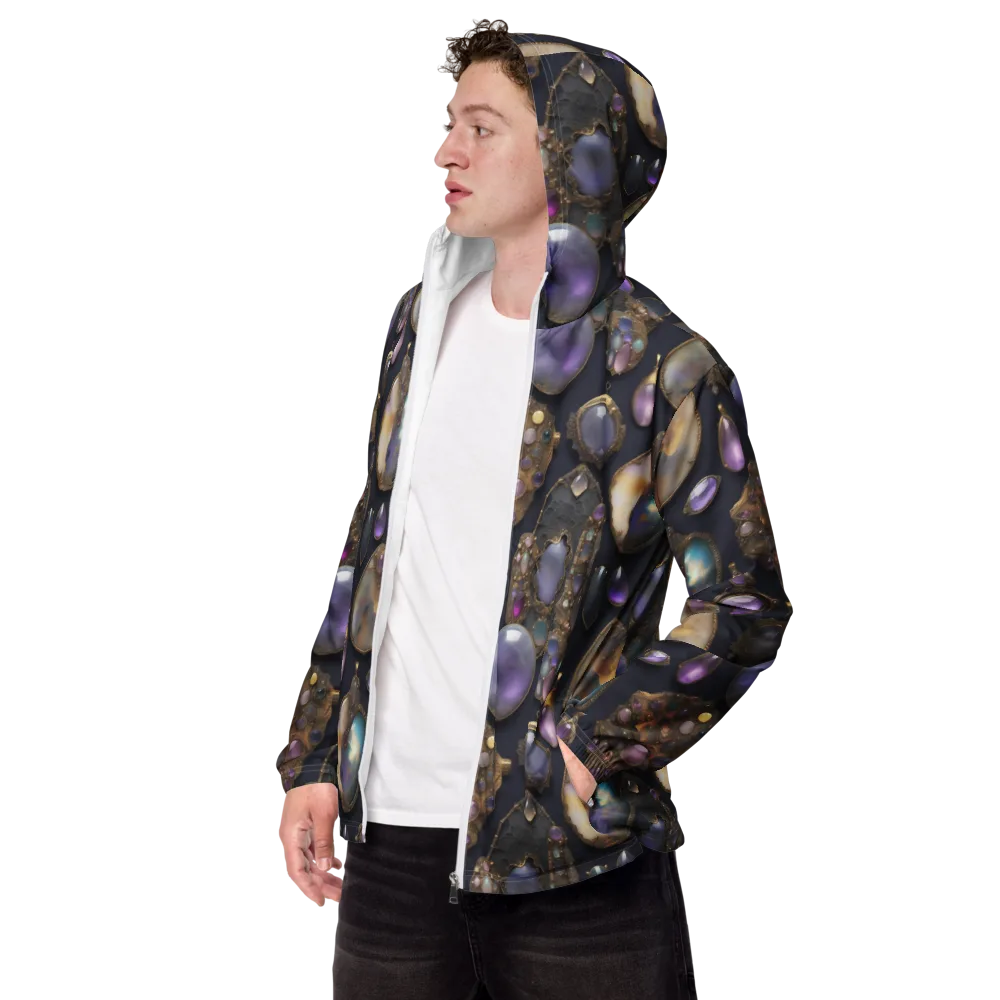 Amethyst Reliquary on Men's Windbreaker — Left Front