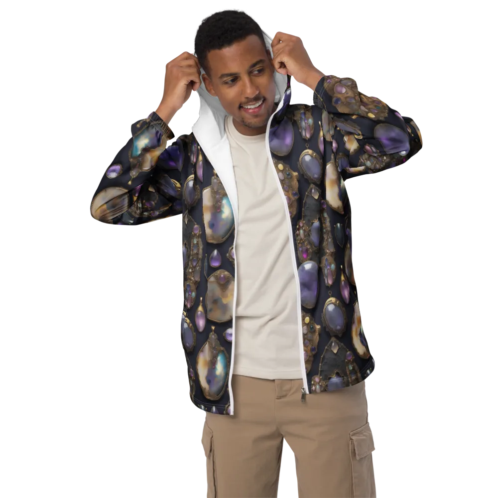Amethyst Reliquary on Men's Windbreaker — Front