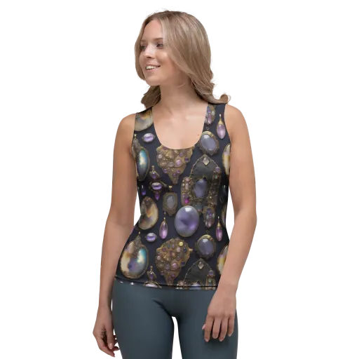 Amethyst Reliquary on a Women's Tank Top