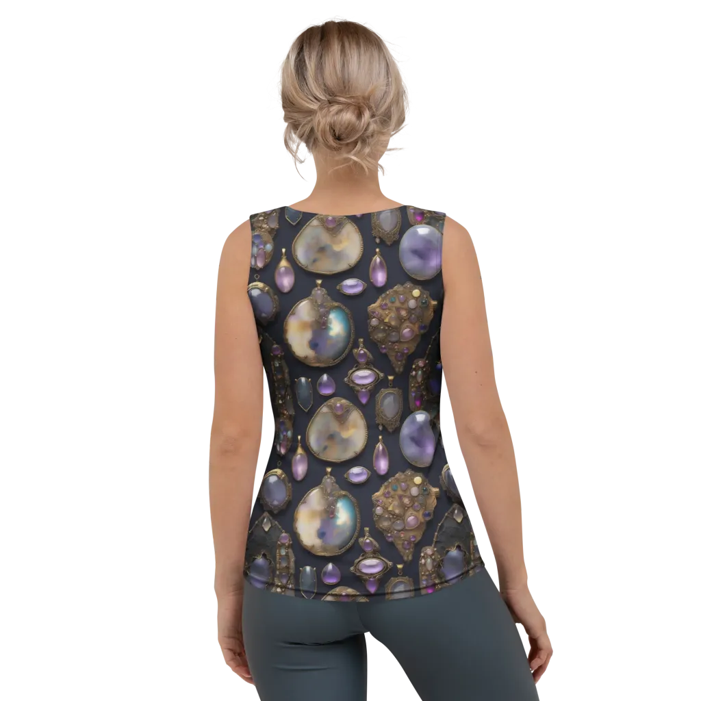 Amethyst Reliquary on Women's Tank Top — Back