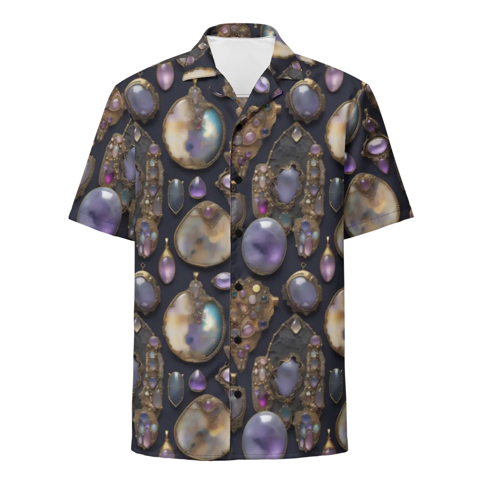 Amethyst Reliquary on Button Shirt — Front