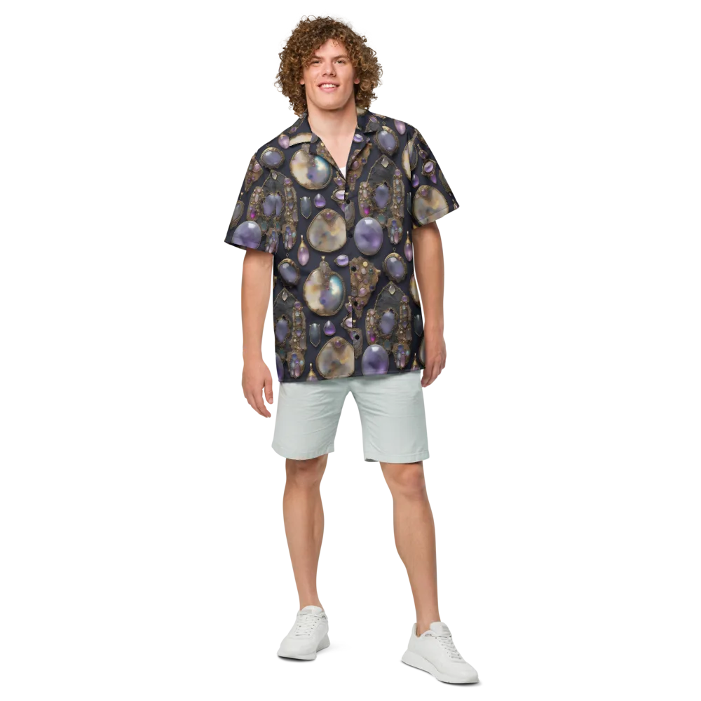 Amethyst Reliquary on Button Shirt — Front