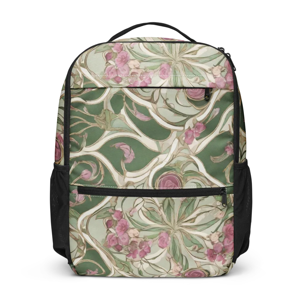 Verdant Arabesque on Utility Backpack — Front