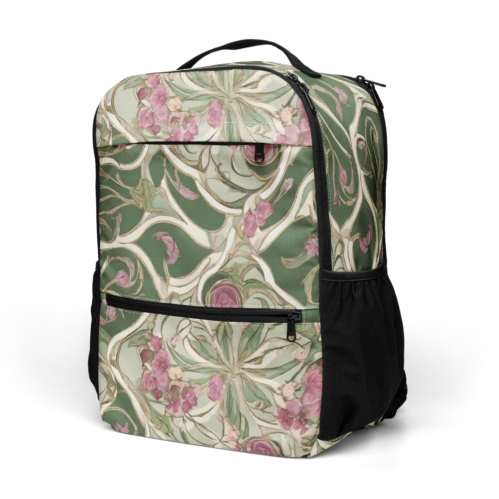 Verdant Arabesque on Utility Backpack — Left Front