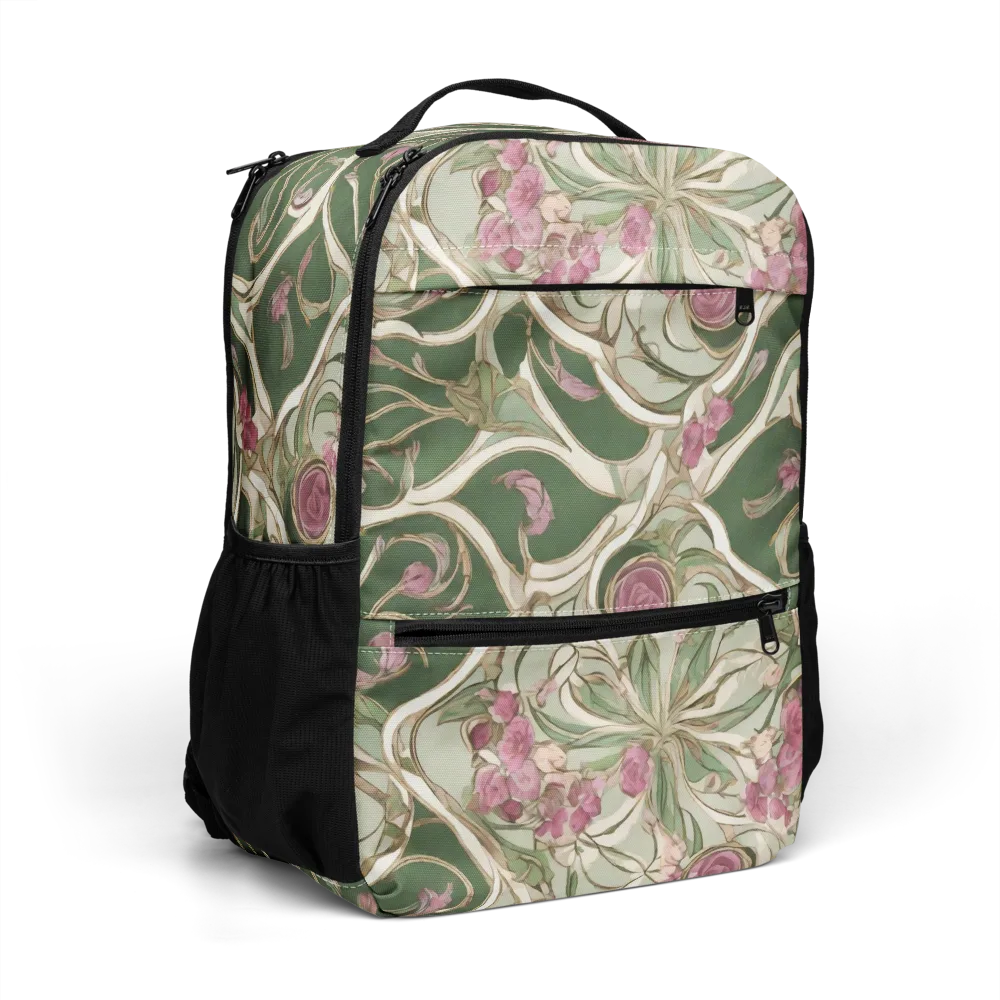 Verdant Arabesque on Utility Backpack — Right Front