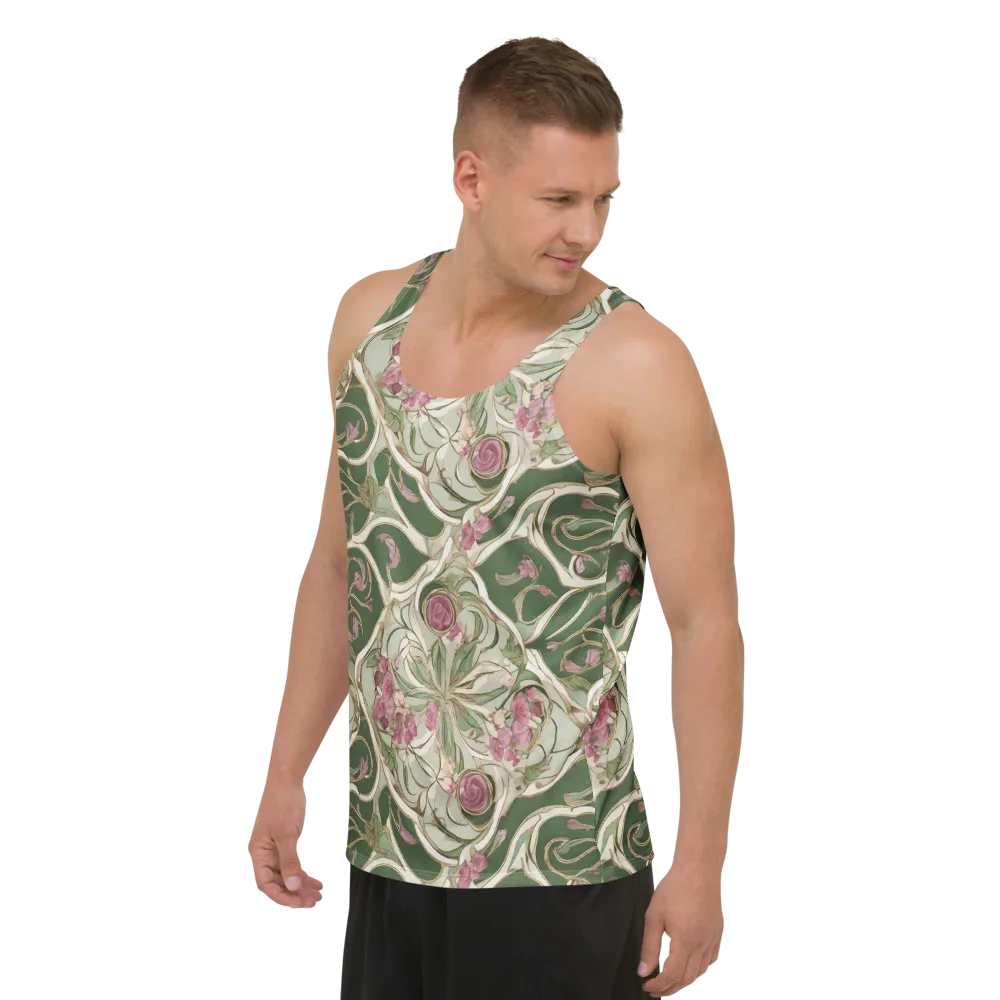 Verdant Arabesque on Men's Tank Top — Left Front