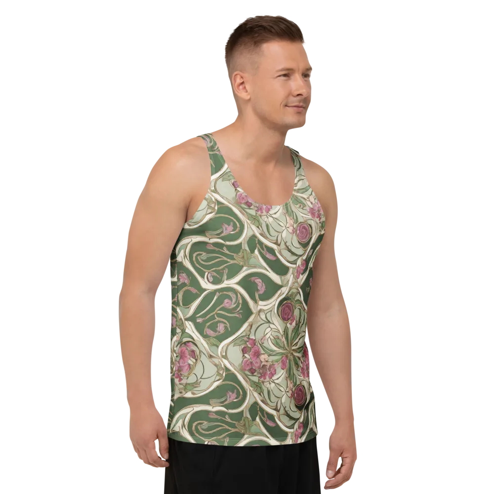 Verdant Arabesque on Men's Tank Top — Right Front