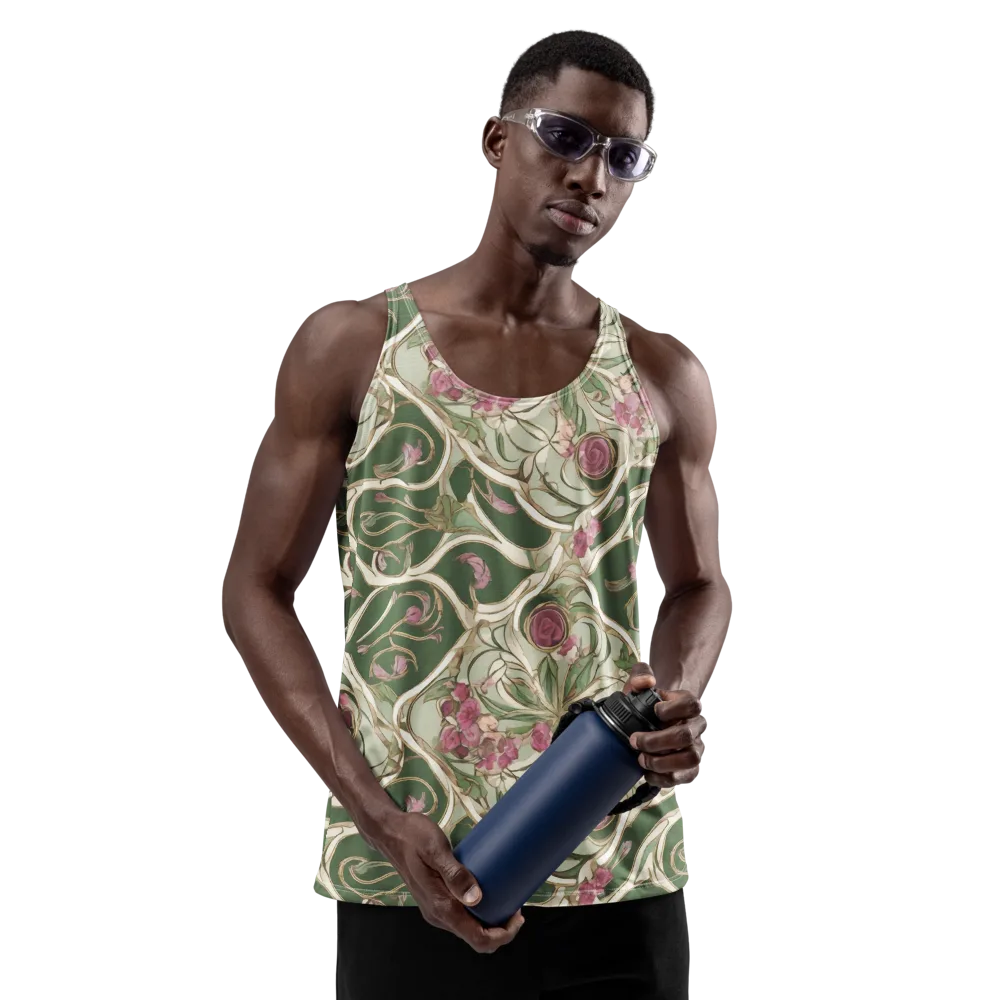 Verdant Arabesque on Men's Tank Top — Front