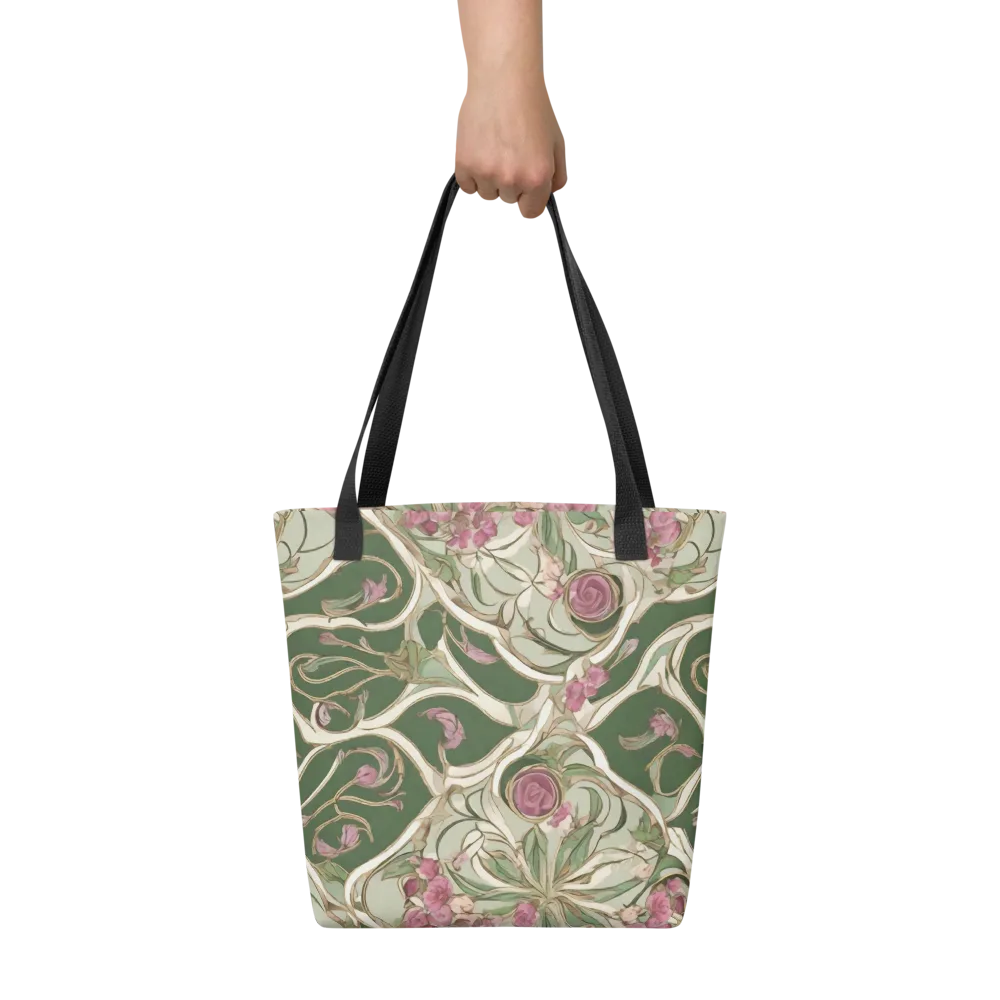Verdant Arabesque on Tote Bag — Front