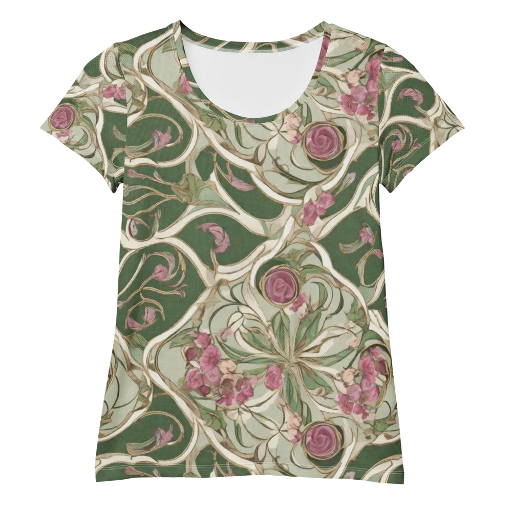 Verdant Arabesque on Women's Athletic T-Shirt — Front