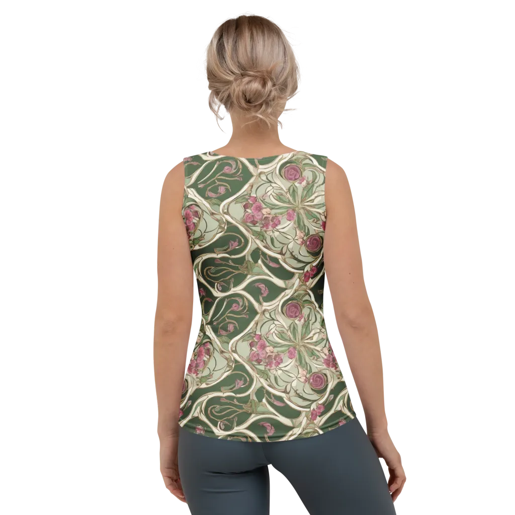 Verdant Arabesque on Women's Tank Top — Back