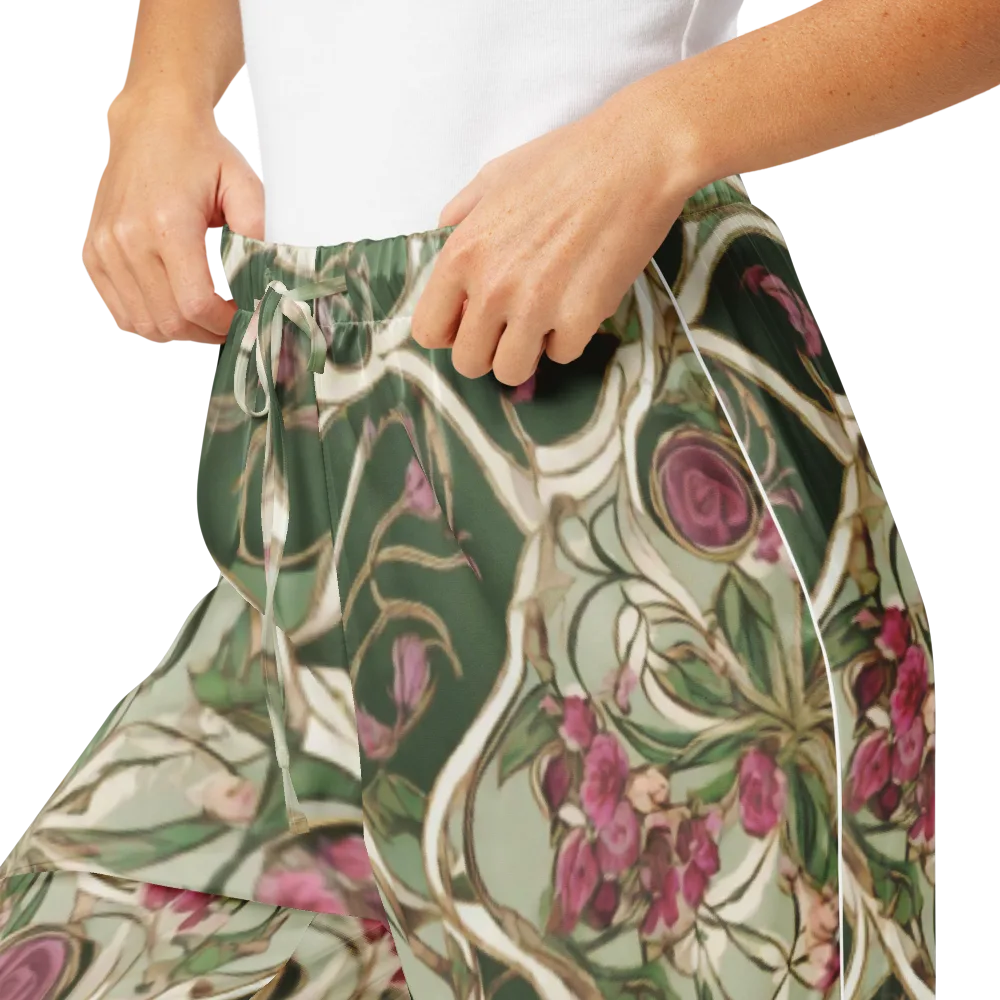 Verdant Arabesque on Women's Pajama Pants — Product details