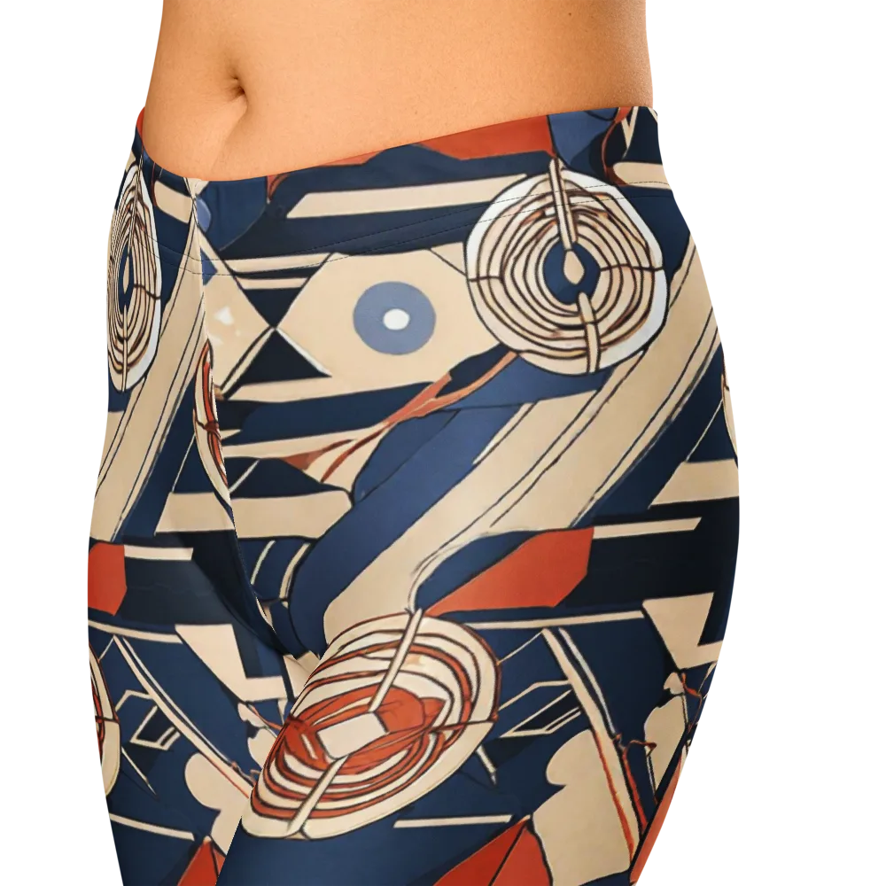 Nautical Circuit on Capri Leggings — Zoomed-in