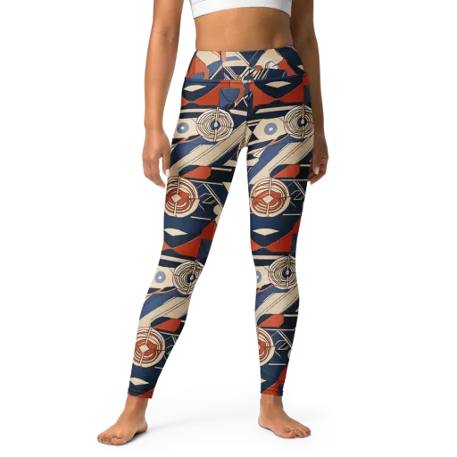 Nautical Circuit on a Yoga Leggings