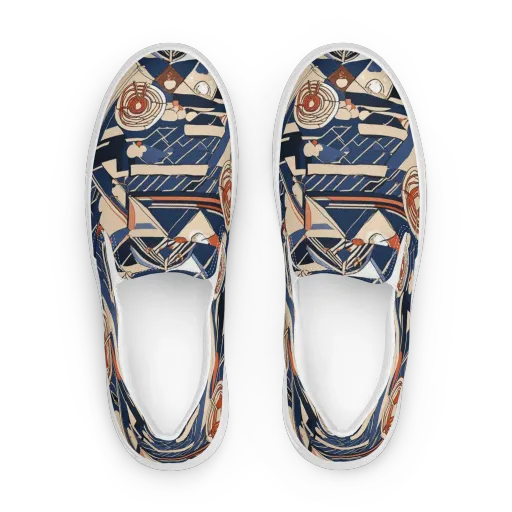 Nautical Circuit on a Women's Slip-On Canvas Shoes
