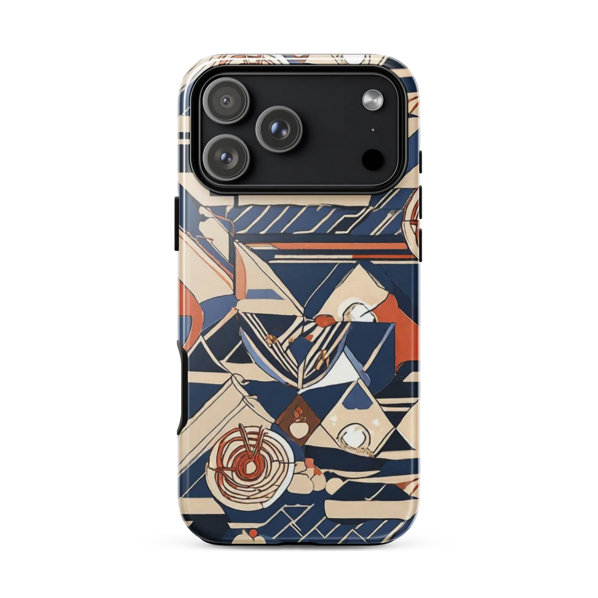 Nautical Circuit on Tough Case for iPhone® — Front