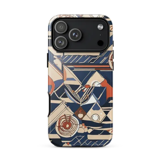 Nautical Circuit on a Tough Case for iPhone®