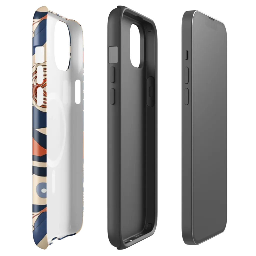 Nautical Circuit on MagSafe Tough Case for iPhone® — Front
