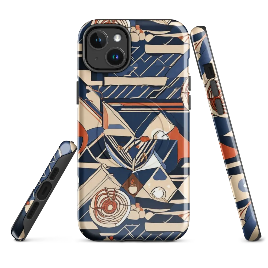 Nautical Circuit on MagSafe Tough Case for iPhone® — Front