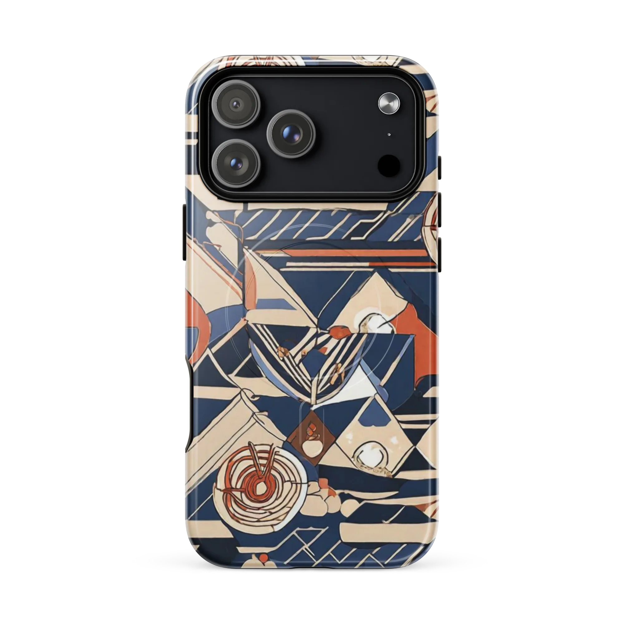 Nautical Circuit on MagSafe Tough Case for iPhone® — Front