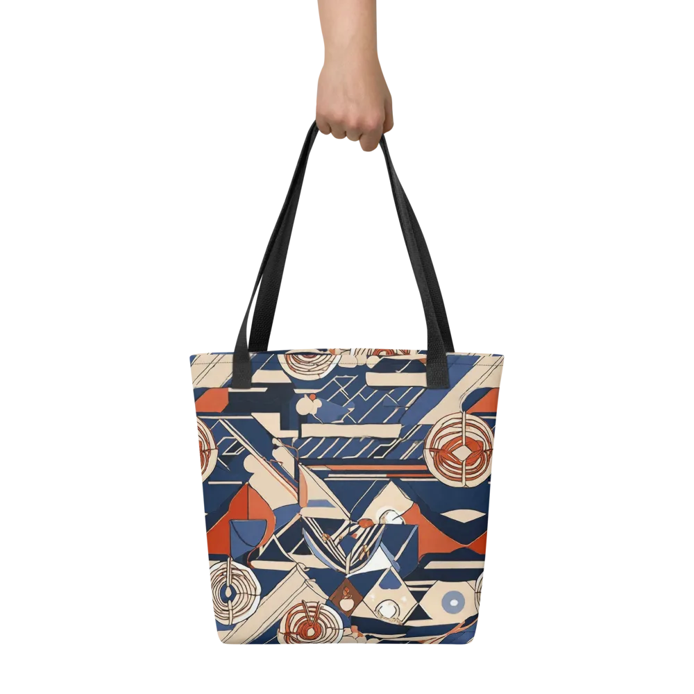 Nautical Circuit on Tote Bag — Front