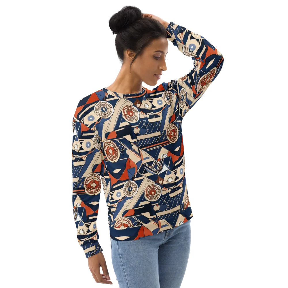 Nautical Circuit on Sweatshirt — Right Front