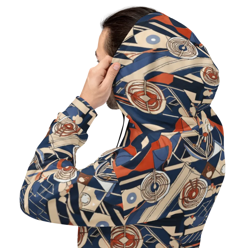 Nautical Circuit on Hoodie — Back