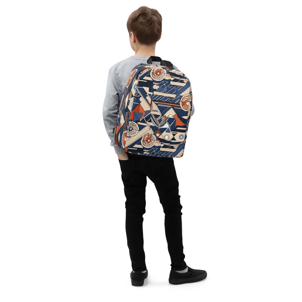 Nautical Circuit on Minimalist Backpack — Right Front