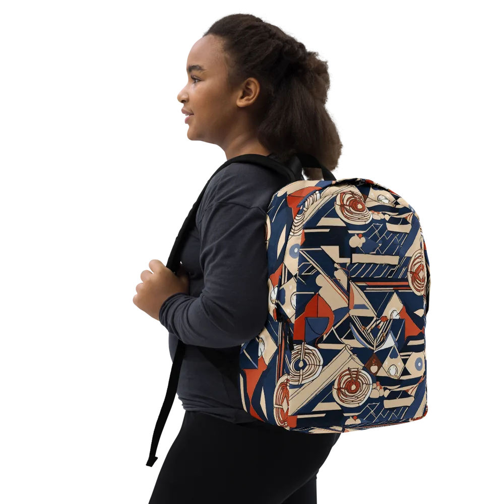 Nautical Circuit on Minimalist Backpack — Right Front