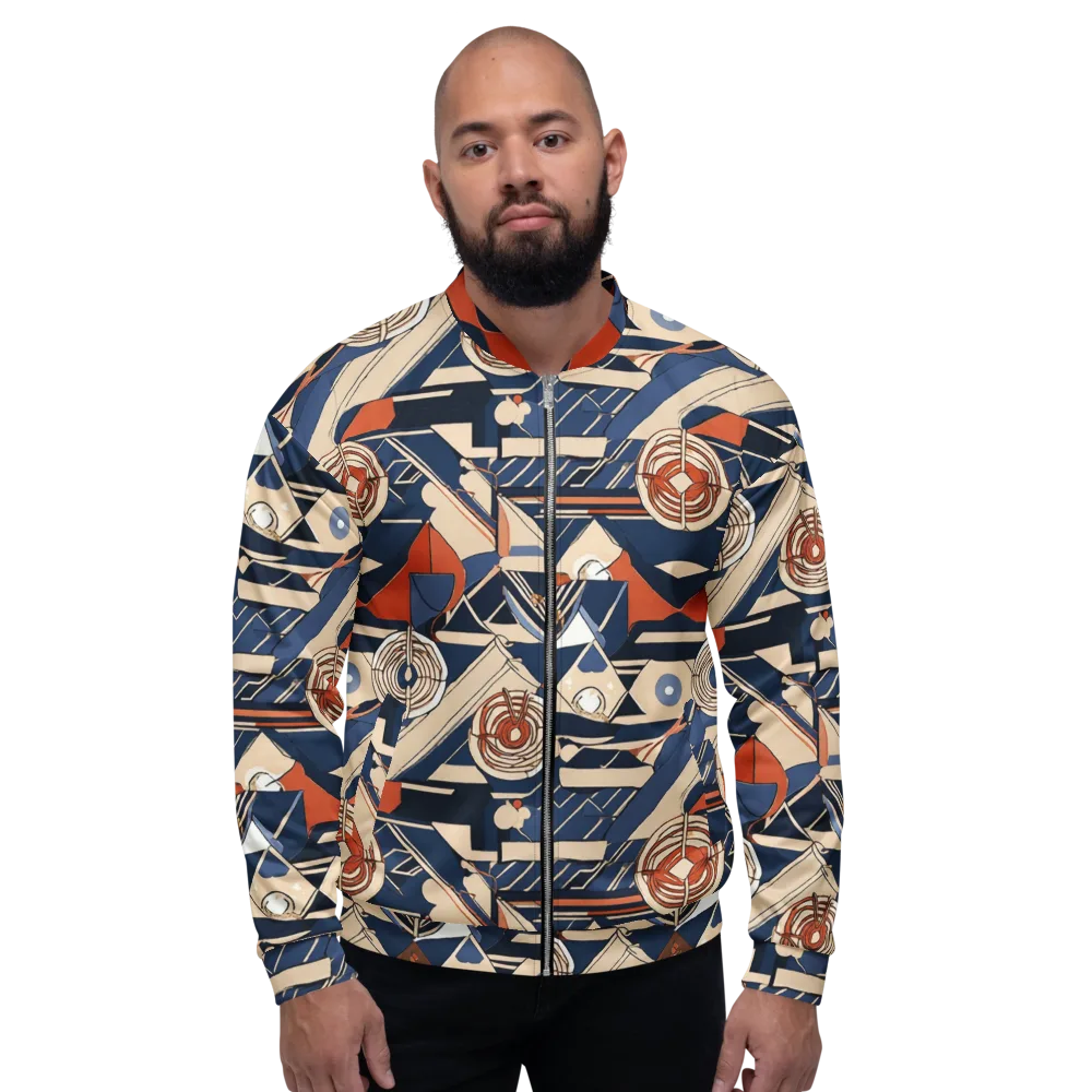 Nautical Circuit on Bomber Jacket — Front