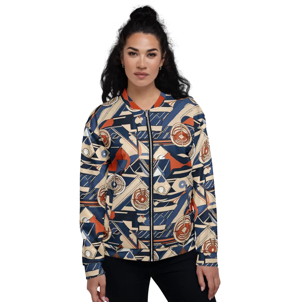 Nautical Circuit on Bomber Jacket — Front