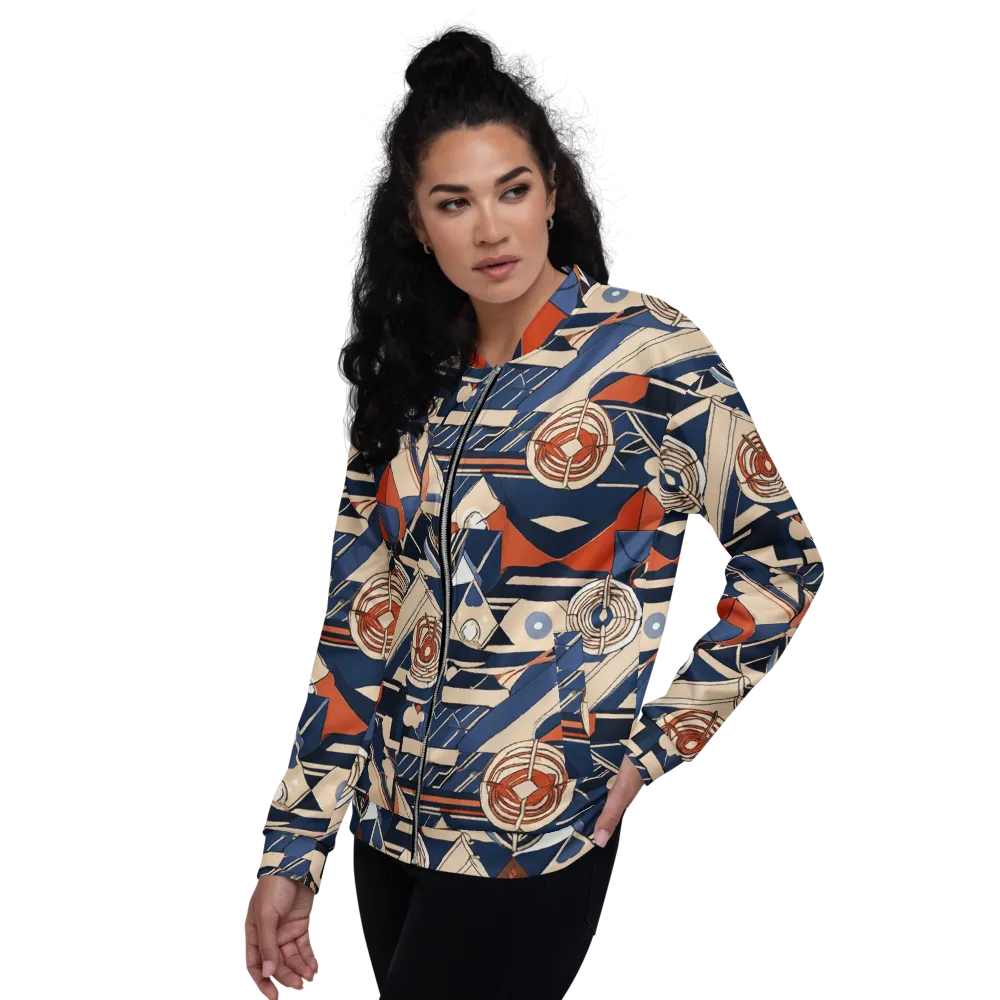 Nautical Circuit on Bomber Jacket — Left