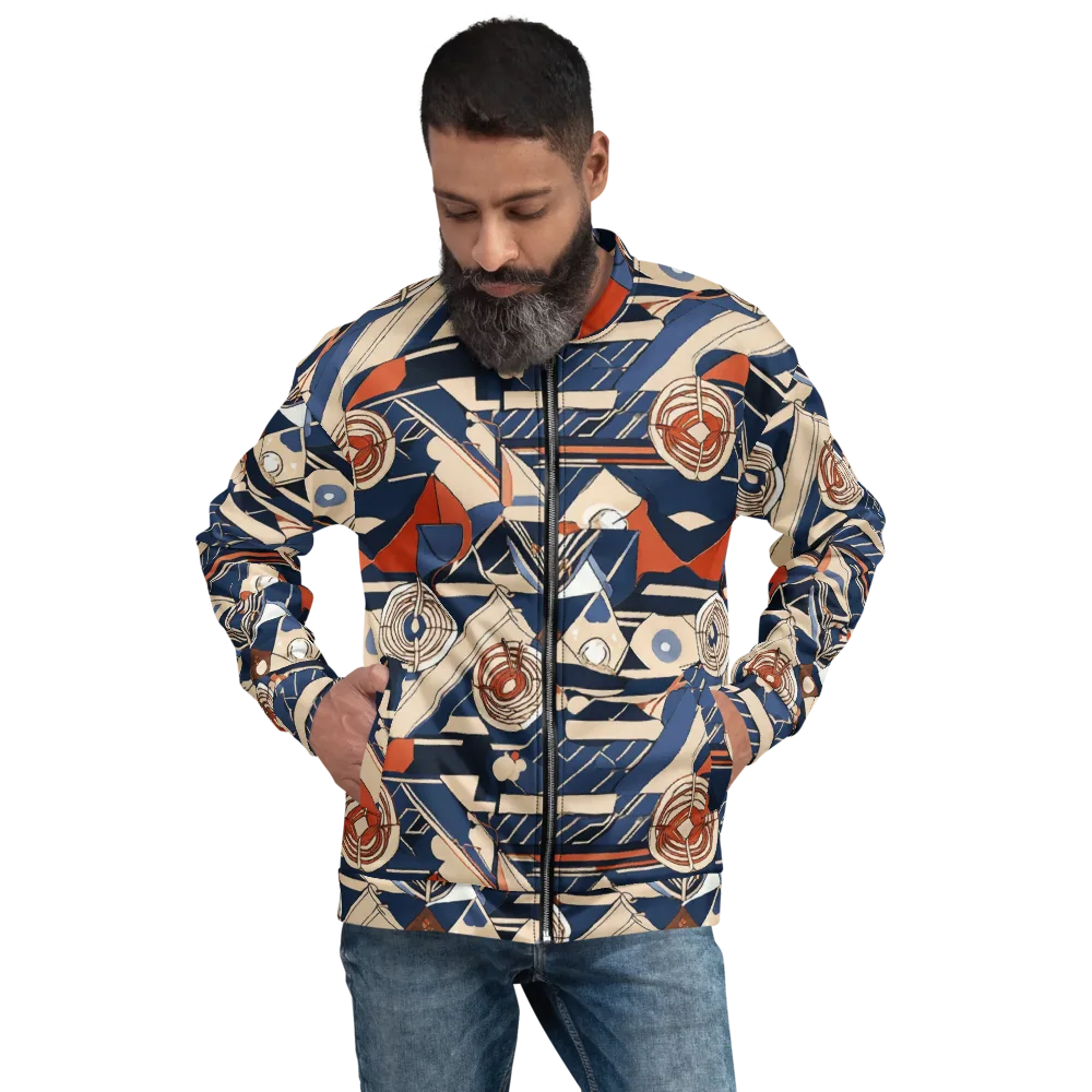 Nautical Circuit on Bomber Jacket — Front