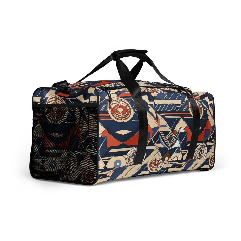 Nautical Circuit on Duffle Bag — Right Front