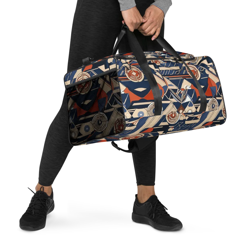 Nautical Circuit on Duffle Bag — Right Front