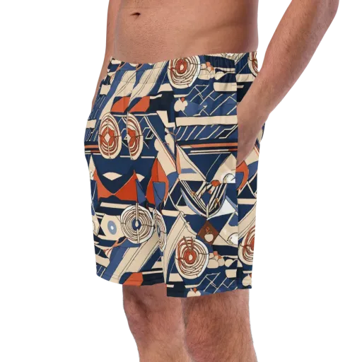 Nautical Circuit on a Swim Trunks