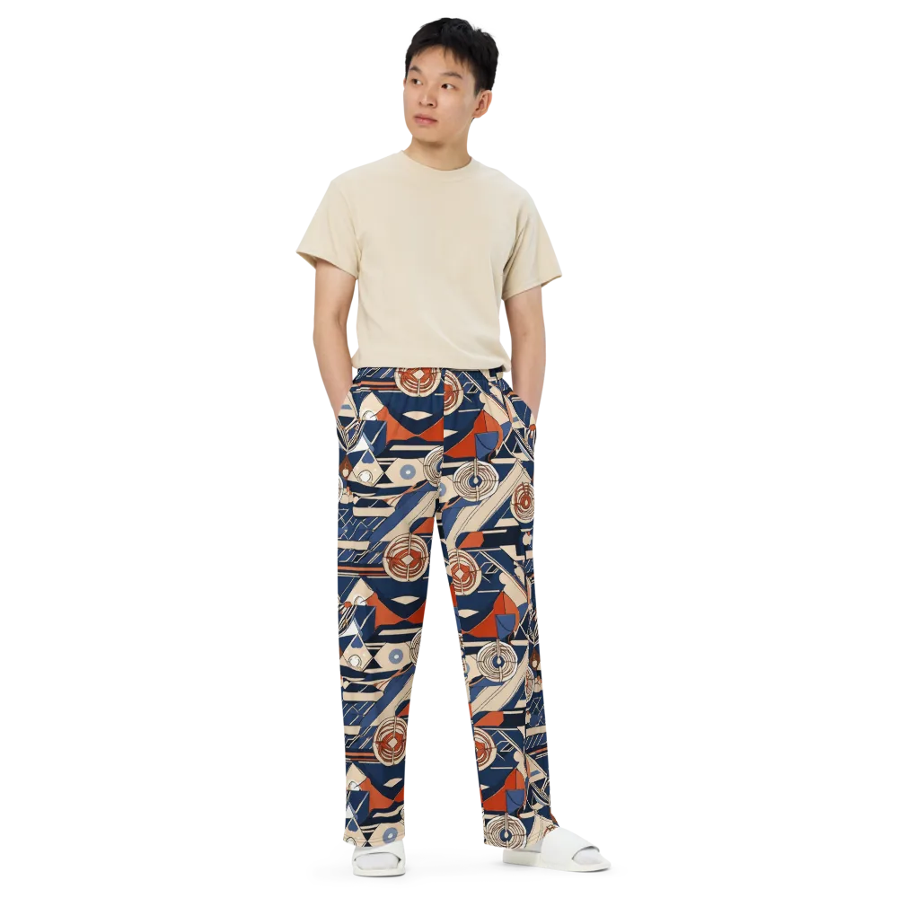 Nautical Circuit on Wide-Leg Pants — Front