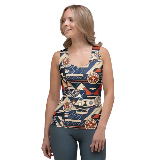 Nautical Circuit on a Women's Tank Top