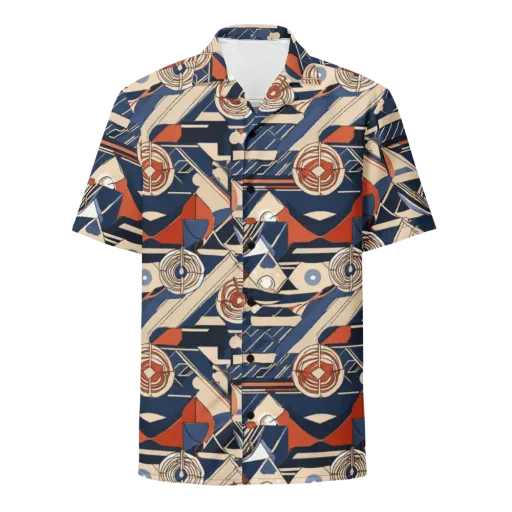 Nautical Circuit on a Button Shirt